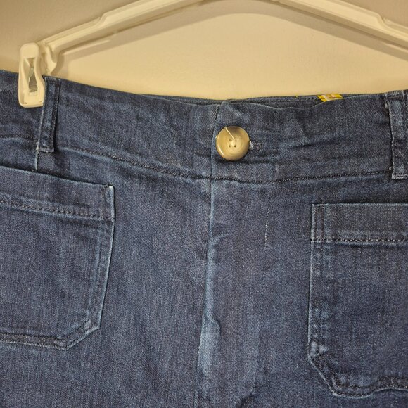 Maeve The Colette Crop High-Rise Wide-Leg Jeans Size 33 - Picture 6 of 11